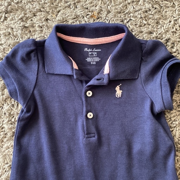 Ralph Lauren Baby Two Set Blue Dress - Picture 5 of 9